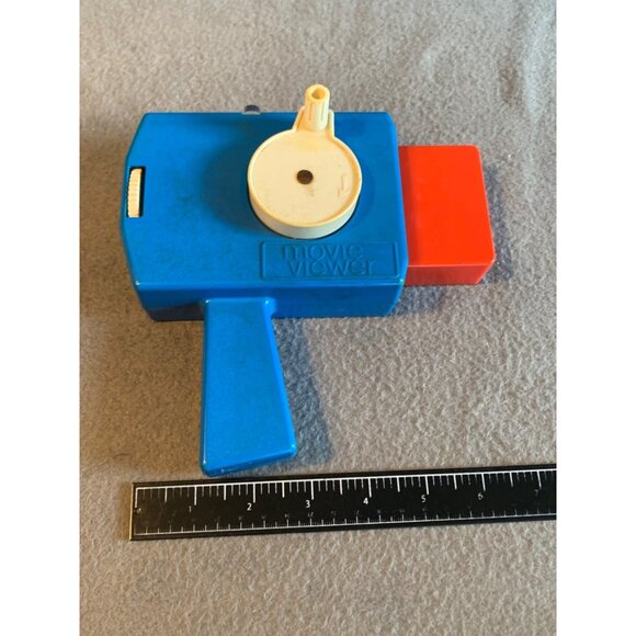 Vintage 1973 Six Million Dollar Man Movie Viewer Kenner Blue Red Retro Toy - Picture 9 of 11